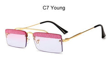 Load image into Gallery viewer, Square Luxury Sunglasses Rimless