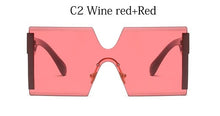 Load image into Gallery viewer, Square Sunglasses Oversized Rimless