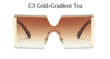 Load image into Gallery viewer, Square Sunglasses Oversized Rimless
