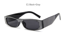 Load image into Gallery viewer, Luxury Crystal Square Sunglasses