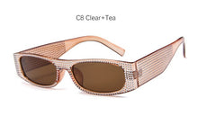 Load image into Gallery viewer, Luxury Crystal Square Sunglasses