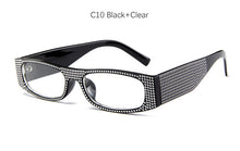 Load image into Gallery viewer, Luxury Crystal Square Sunglasses