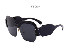 Load image into Gallery viewer, Square Half Frame Sunglasses