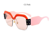 Load image into Gallery viewer, Square Half Frame Sunglasses
