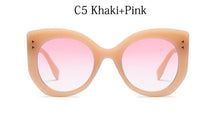 Load image into Gallery viewer, Round Cat Eye Sunglasses