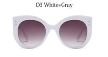 Load image into Gallery viewer, Round Cat Eye Sunglasses