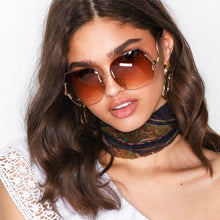 Load image into Gallery viewer, Luxury Oversized Square Sunglasses Rimless