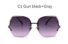 Load image into Gallery viewer, Luxury Oversized Square Sunglasses Rimless