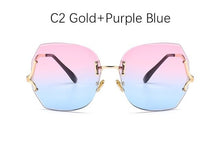 Load image into Gallery viewer, Luxury Oversized Square Sunglasses Rimless