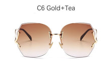 Load image into Gallery viewer, Luxury Oversized Square Sunglasses Rimless