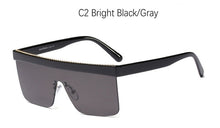 Load image into Gallery viewer, Square Half Frame Sunglasses