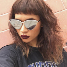 Load image into Gallery viewer, Cat Eye Mirror Sunglasses