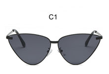 Load image into Gallery viewer, Cat Eye Mirror Sunglasses
