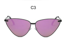 Load image into Gallery viewer, Cat Eye Mirror Sunglasses