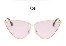 Load image into Gallery viewer, Cat Eye Mirror Sunglasses