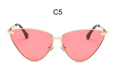 Load image into Gallery viewer, Cat Eye Mirror Sunglasses