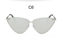 Load image into Gallery viewer, Cat Eye Mirror Sunglasses
