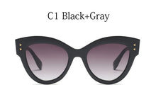 Load image into Gallery viewer, Round Cat Eye Sunglasses