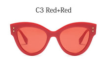 Load image into Gallery viewer, Round Cat Eye Sunglasses