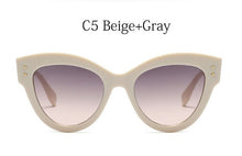 Load image into Gallery viewer, Round Cat Eye Sunglasses