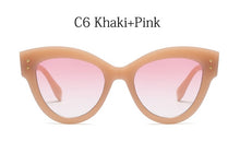Load image into Gallery viewer, Round Cat Eye Sunglasses