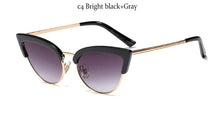 Load image into Gallery viewer, Cat Eye Half Frame Sunglasses