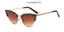 Load image into Gallery viewer, Cat Eye Half Frame Sunglasses