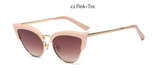 Load image into Gallery viewer, Cat Eye Half Frame Sunglasses
