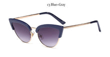 Load image into Gallery viewer, Cat Eye Half Frame Sunglasses