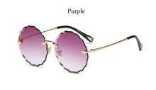 Load image into Gallery viewer, Round Rimless Oversized Sunglasses