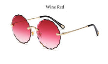 Load image into Gallery viewer, Round Rimless Oversized Sunglasses